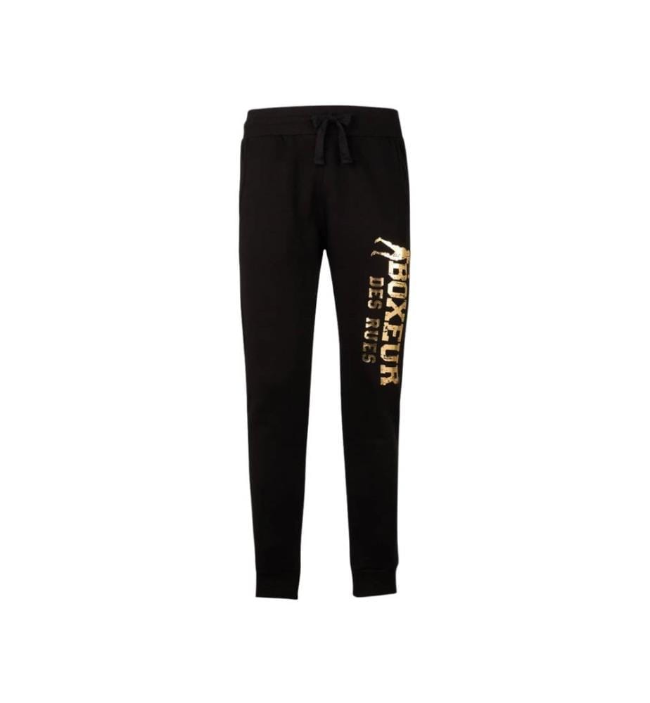 Felpa slim fit con logo - Nero e oro