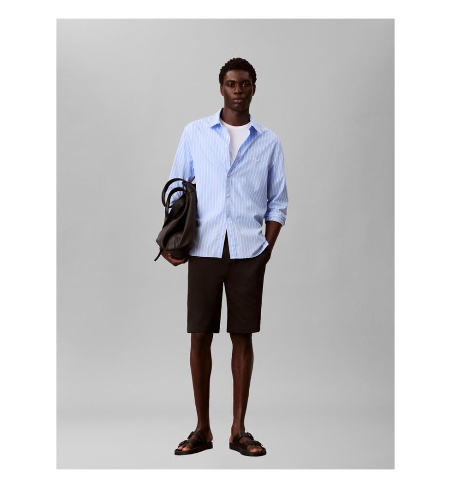Lockere Chino-Shorts - Schwarz