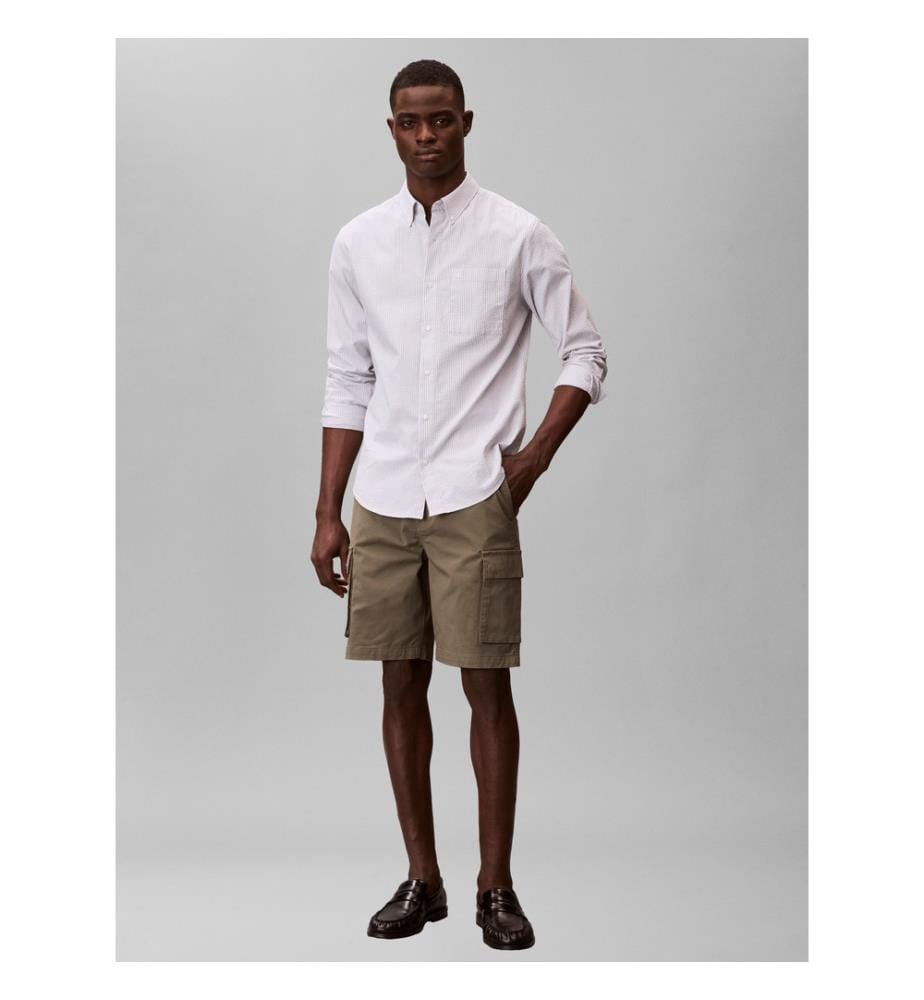 Pantaloncini cargo in cotone - Beige