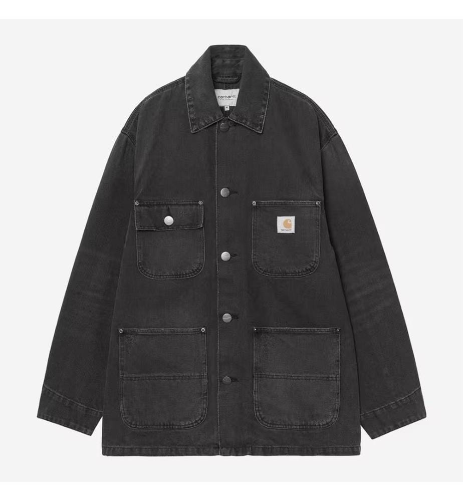 Aden Chore Mantel - Schwarz Grind Wash