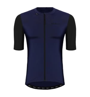 Kurzarmshirt Domancy - Schwarz und Marine