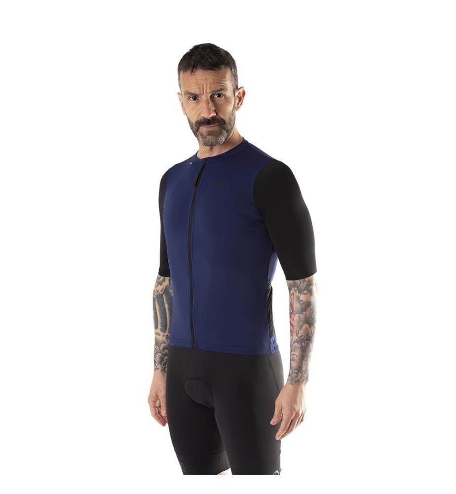 Kurzarmshirt Domancy - Schwarz und Marine