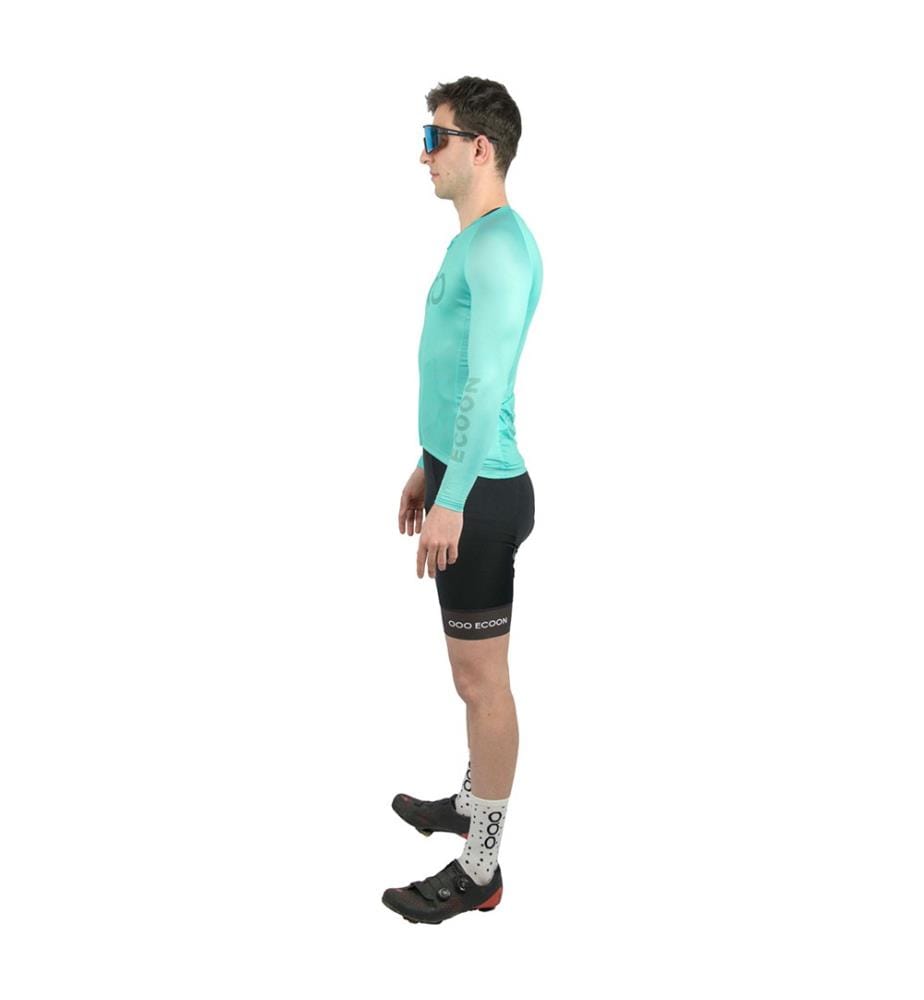 Langärmeliges Radsporttrikot - Türkis