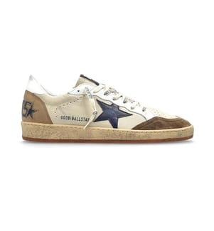 Ball Star Sneaker – Creme, Weiss, Hellgrau, Blau