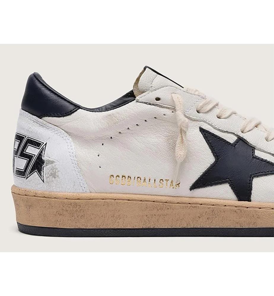 Ball Star Sneakers – Weiss, Schwarz