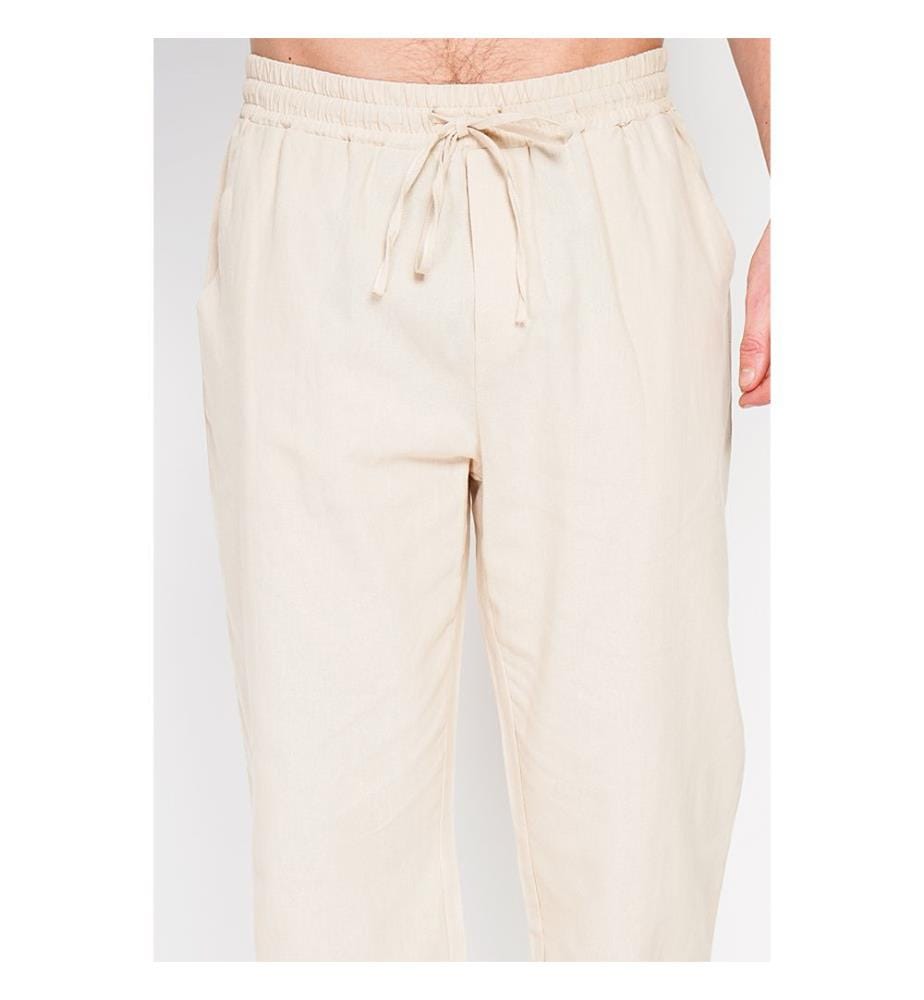 Hose mit geradem Schnitt - Leinen