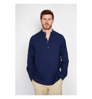 Camicia abbottonata - Blu navy