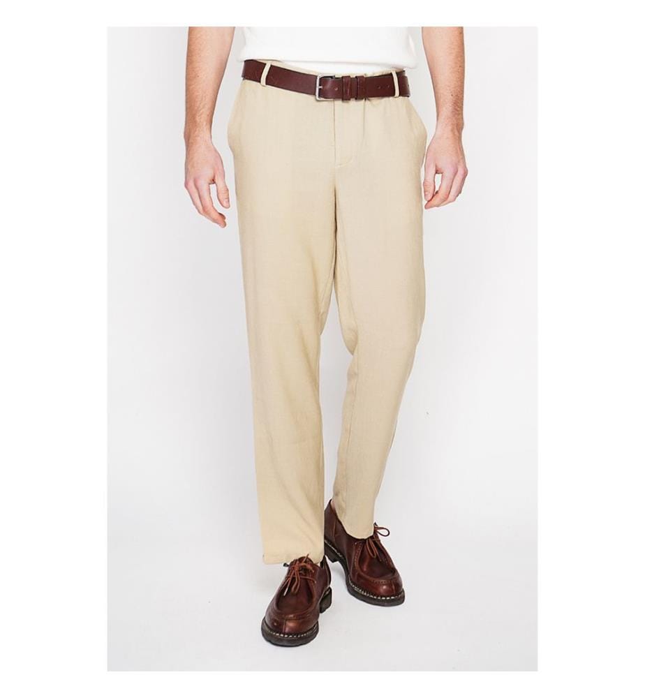Gerade geschnittene Hose – Camel