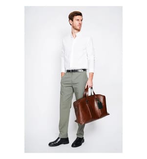 Camicia slim fit Colletto ufficiale Polsino squadrato - Bianco