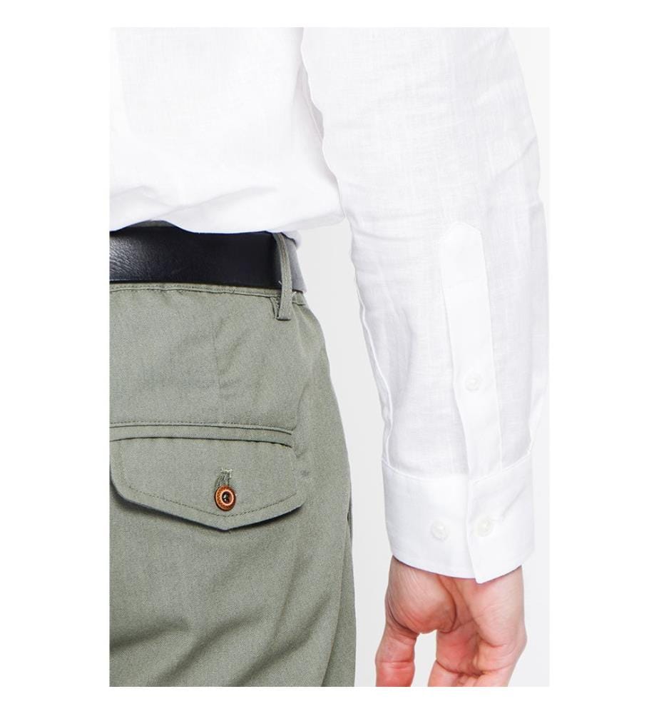 Camicia slim fit Colletto ufficiale Polsino squadrato - Bianco