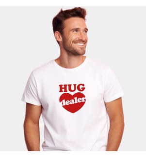 Maglietta bianca Hug Dealer