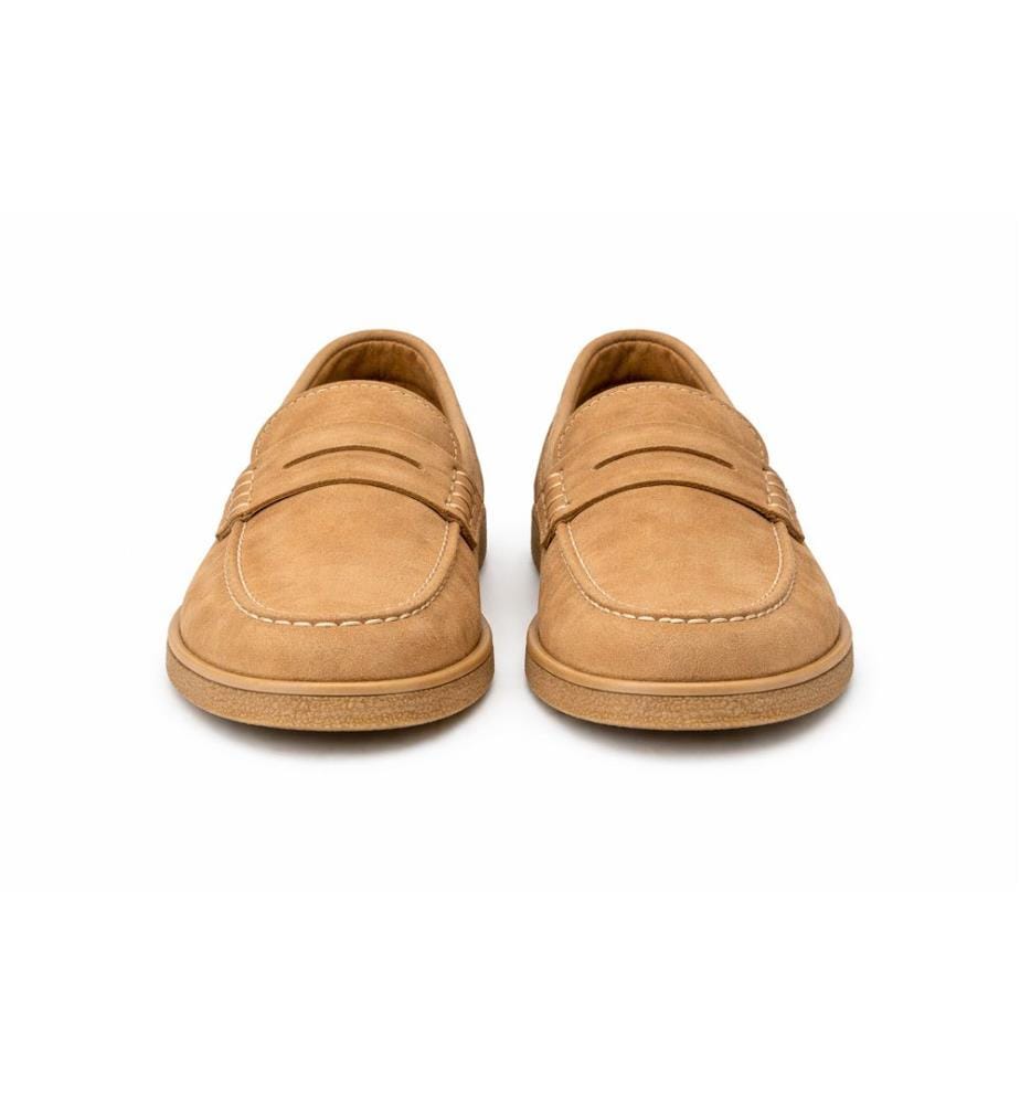 Mokassins aus Wildleder - Beige