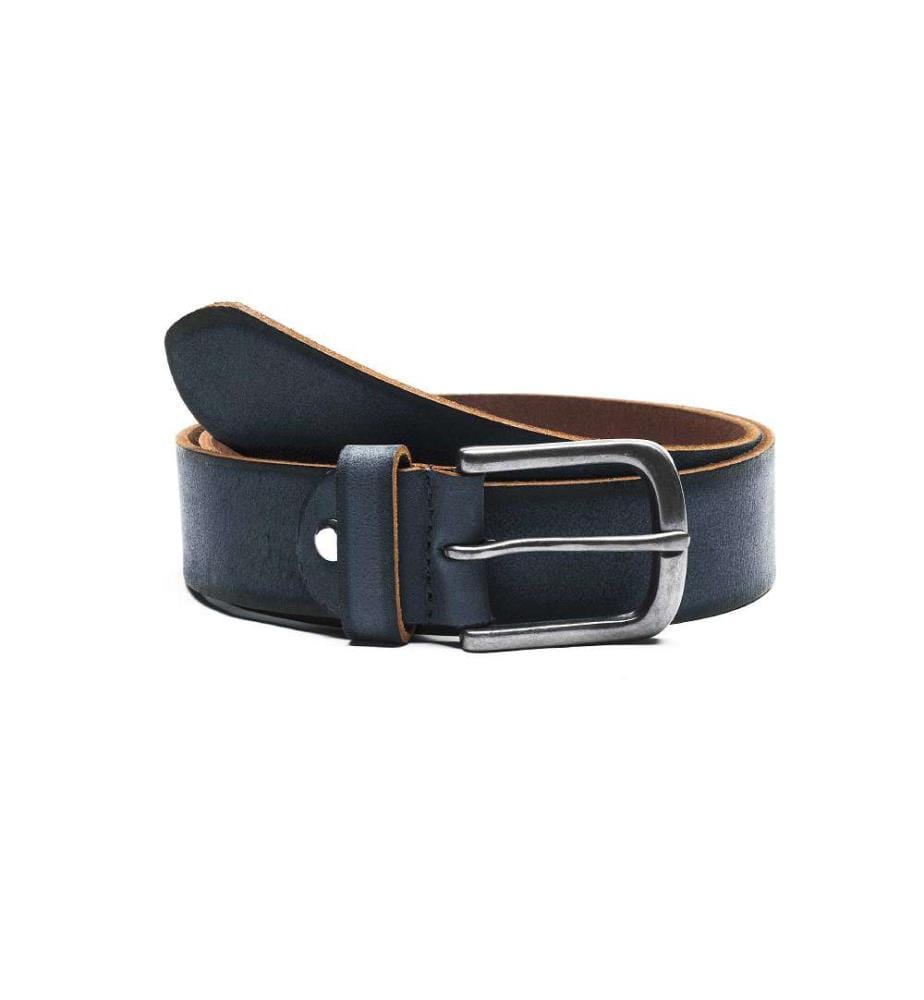Cintura in pelle - Blu