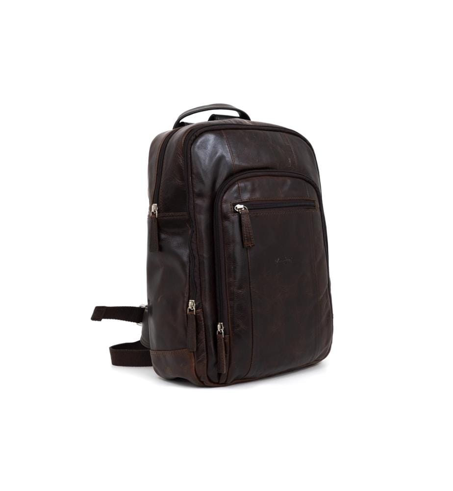 Rucksack aus Leder - Braun
