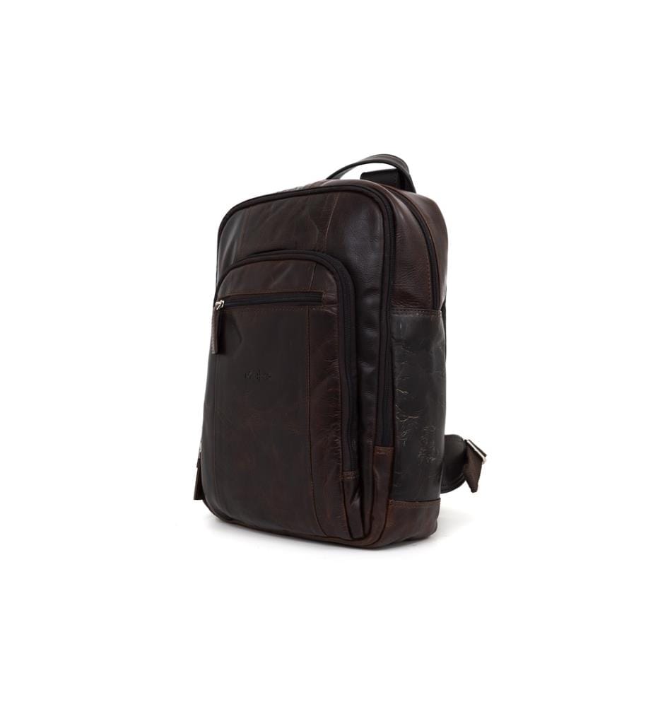 Rucksack aus Leder - Braun