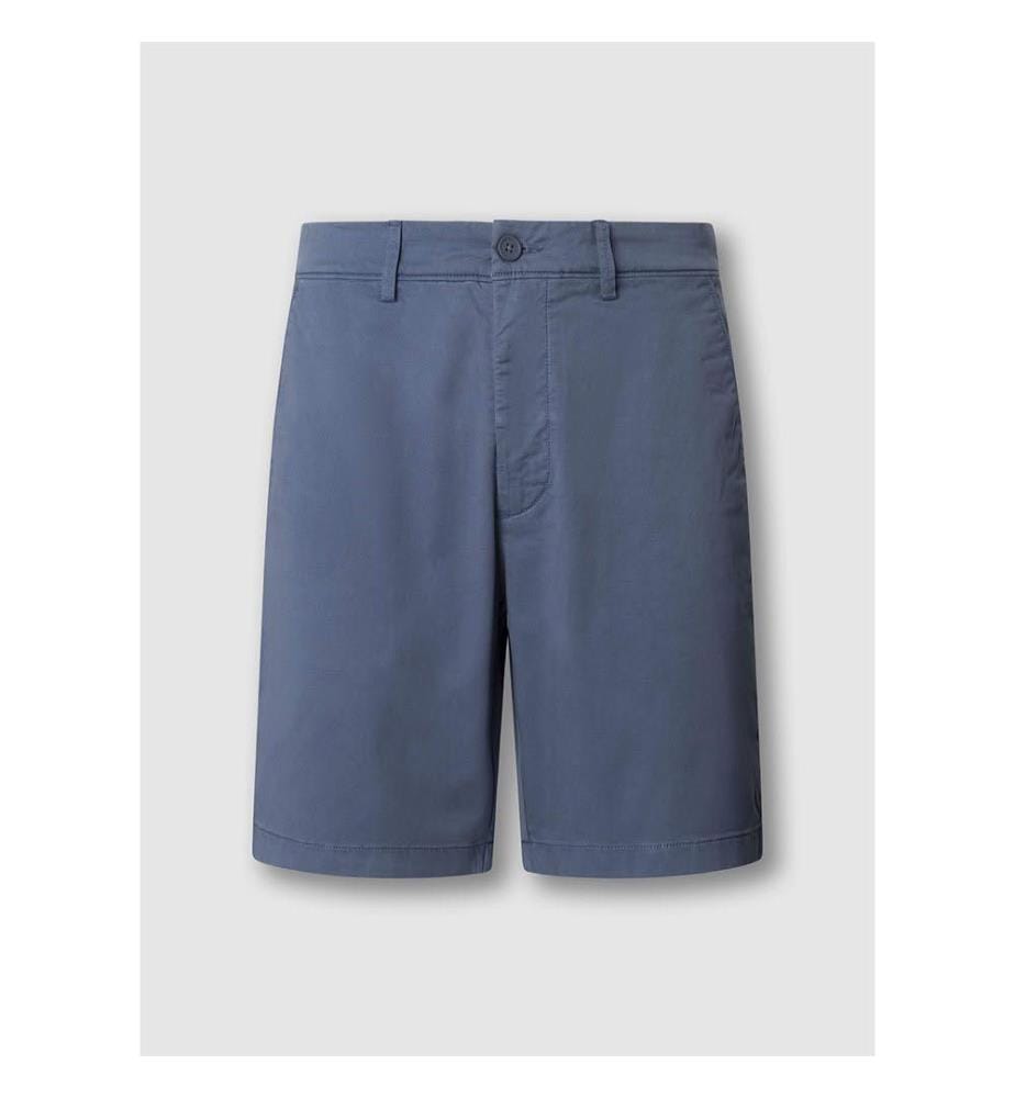 Short chino régulier - Bleu marine lavé