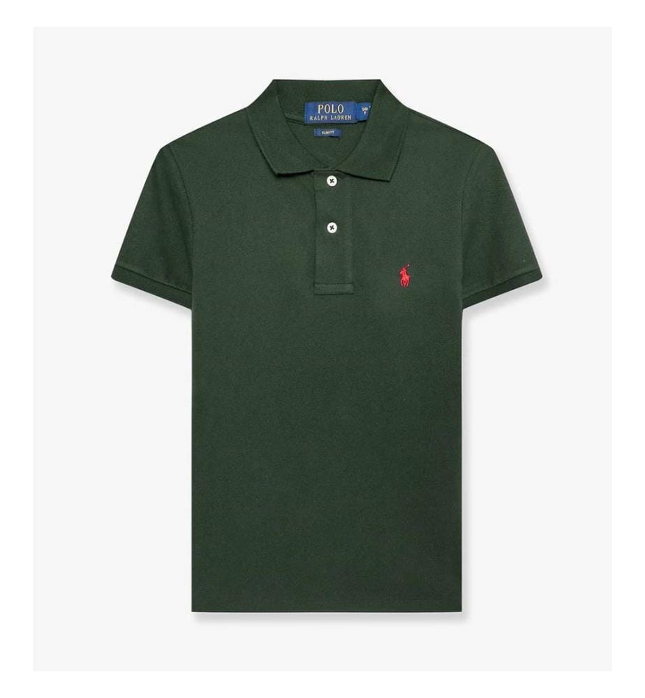 Polo en Coton avec logo brodé sur le devant - College Green