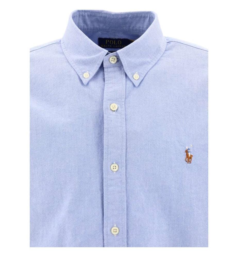 Chemise Oxford coupe ajustée Custom Fit - Bleu