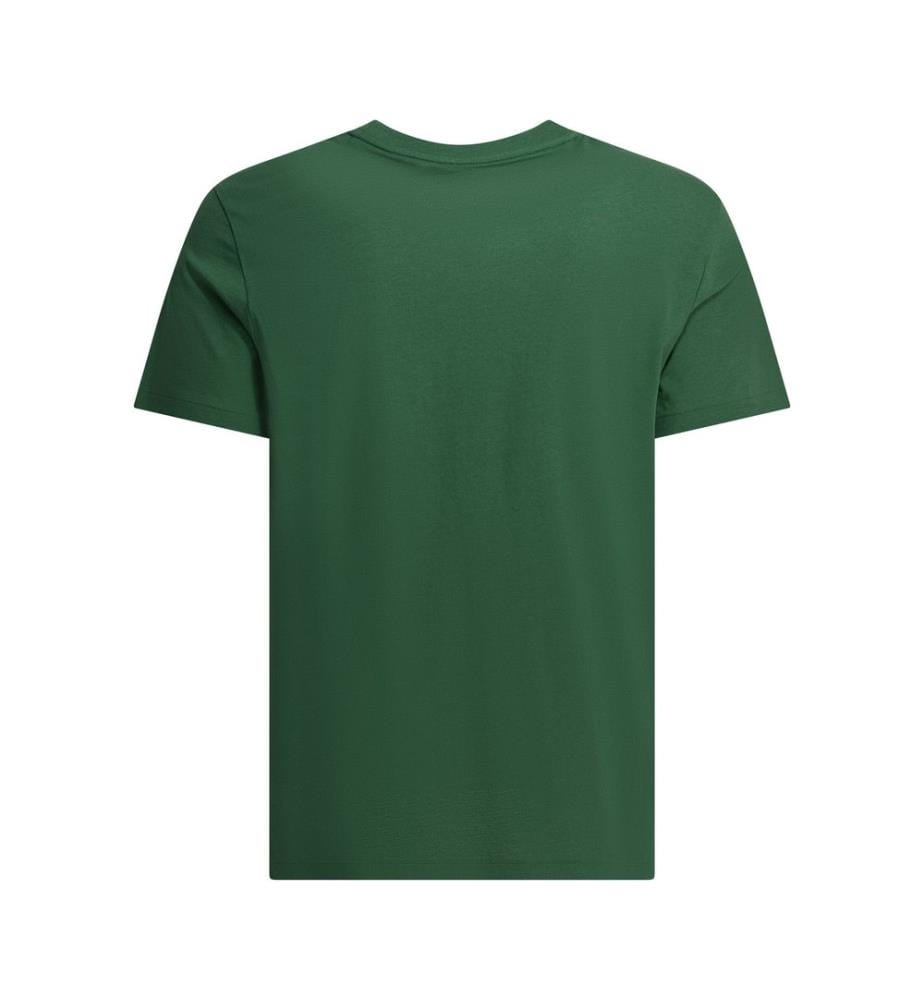 T-Shirt mit Rundhalsausschnitt und Logo - Grün