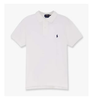 Polo en Coton avec logo brodé - Blanc