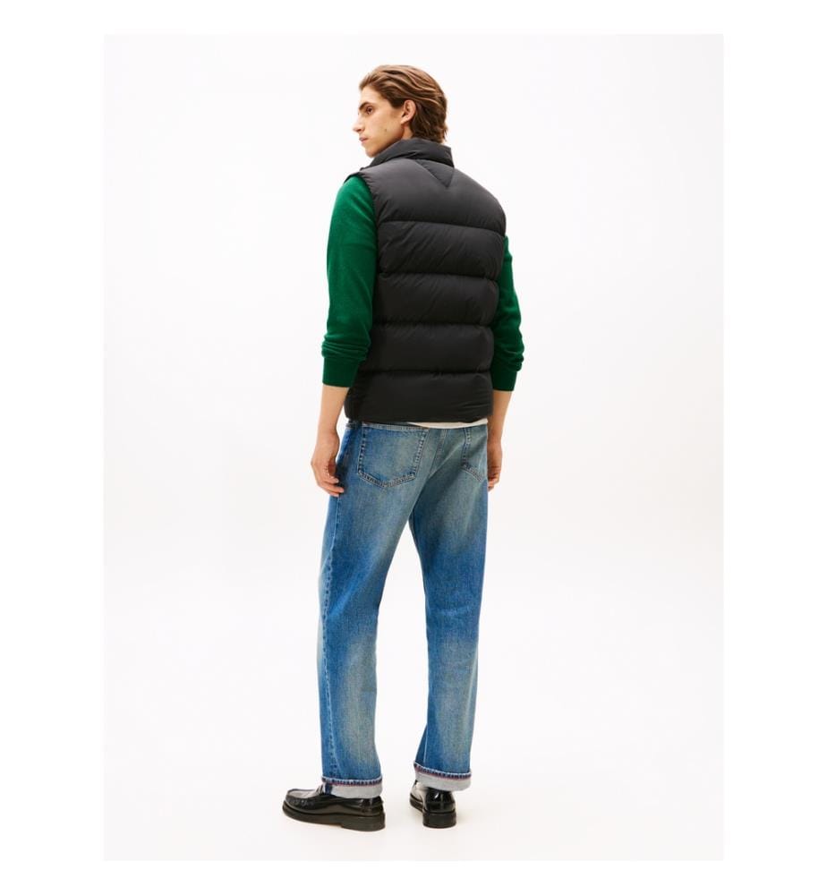 Ärmellose Steppjacke - Schwarz