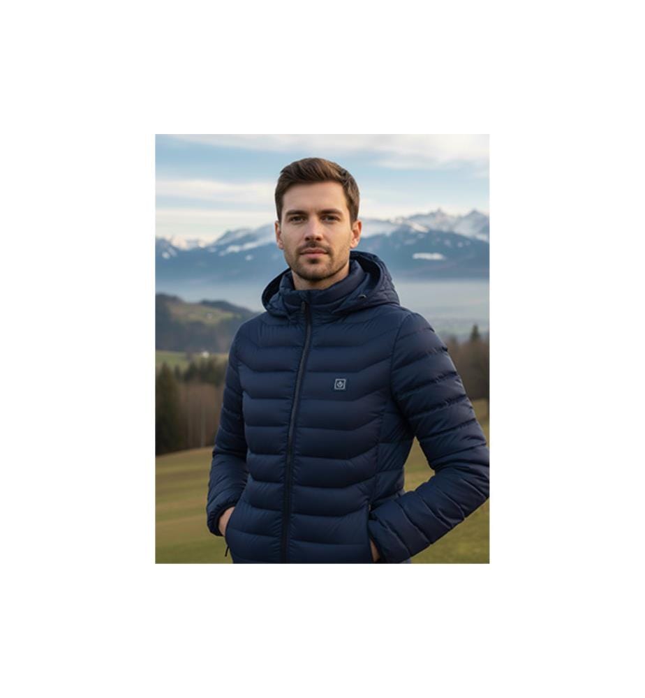 Veste Chauffante avec Batterie pour Homme - Marine