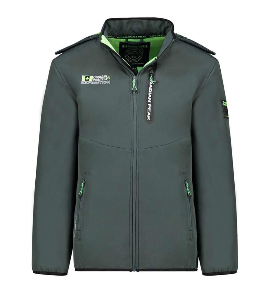 Softshell - Dark Grey & Green
