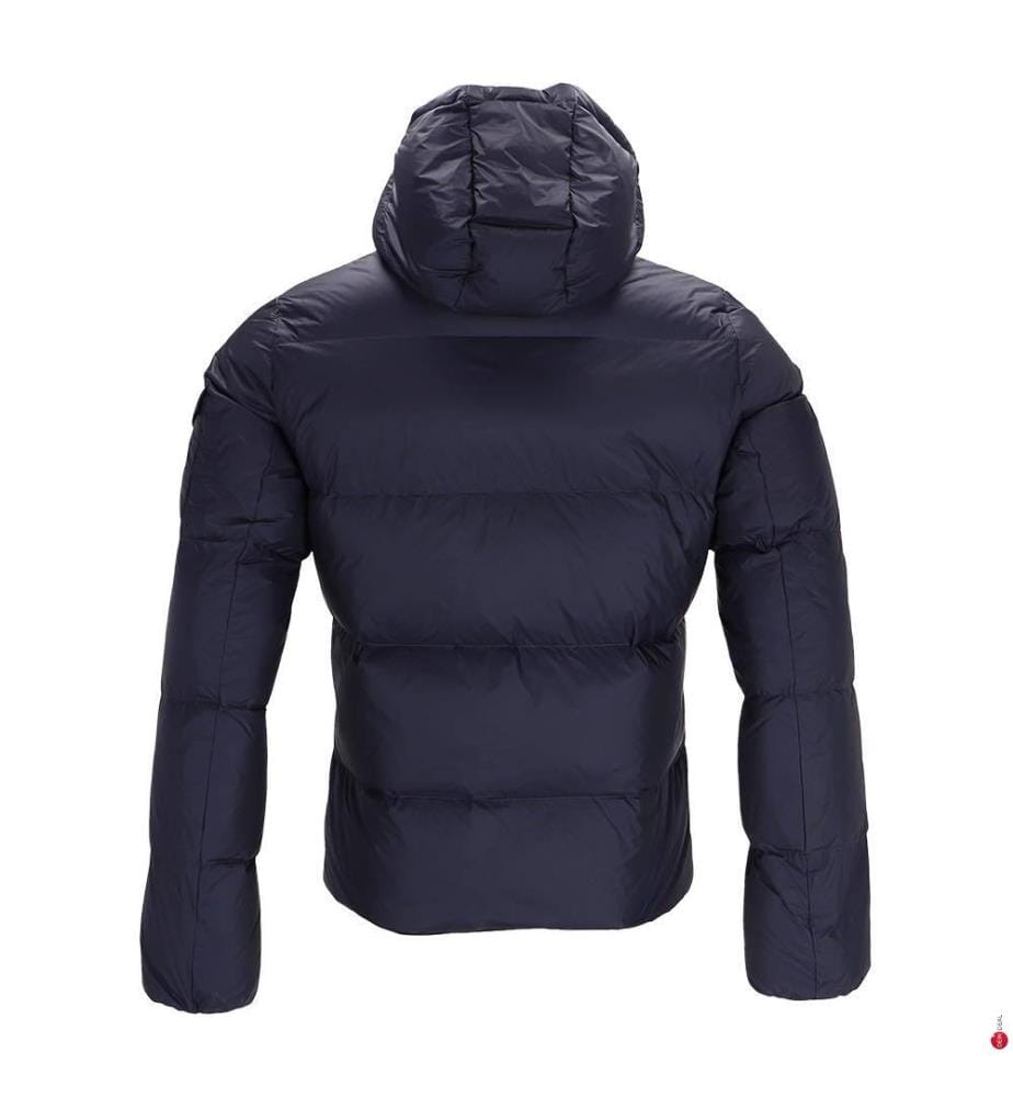 Piumino con cappuccio - Blu navy
