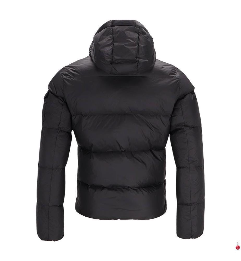 Daunenjacke mit Kapuze – Schwarz