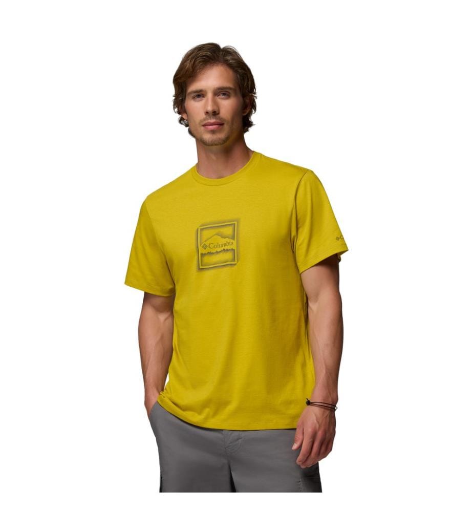 T-shirt graphique en coton biologique - Jaune
