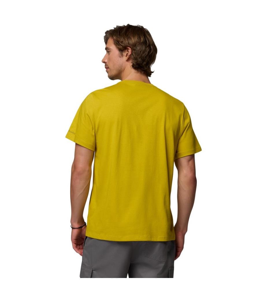 T-shirt graphique en coton biologique - Jaune