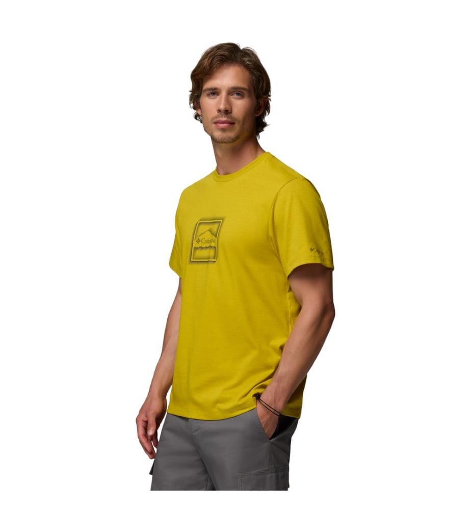 T-shirt graphique en coton biologique - Jaune