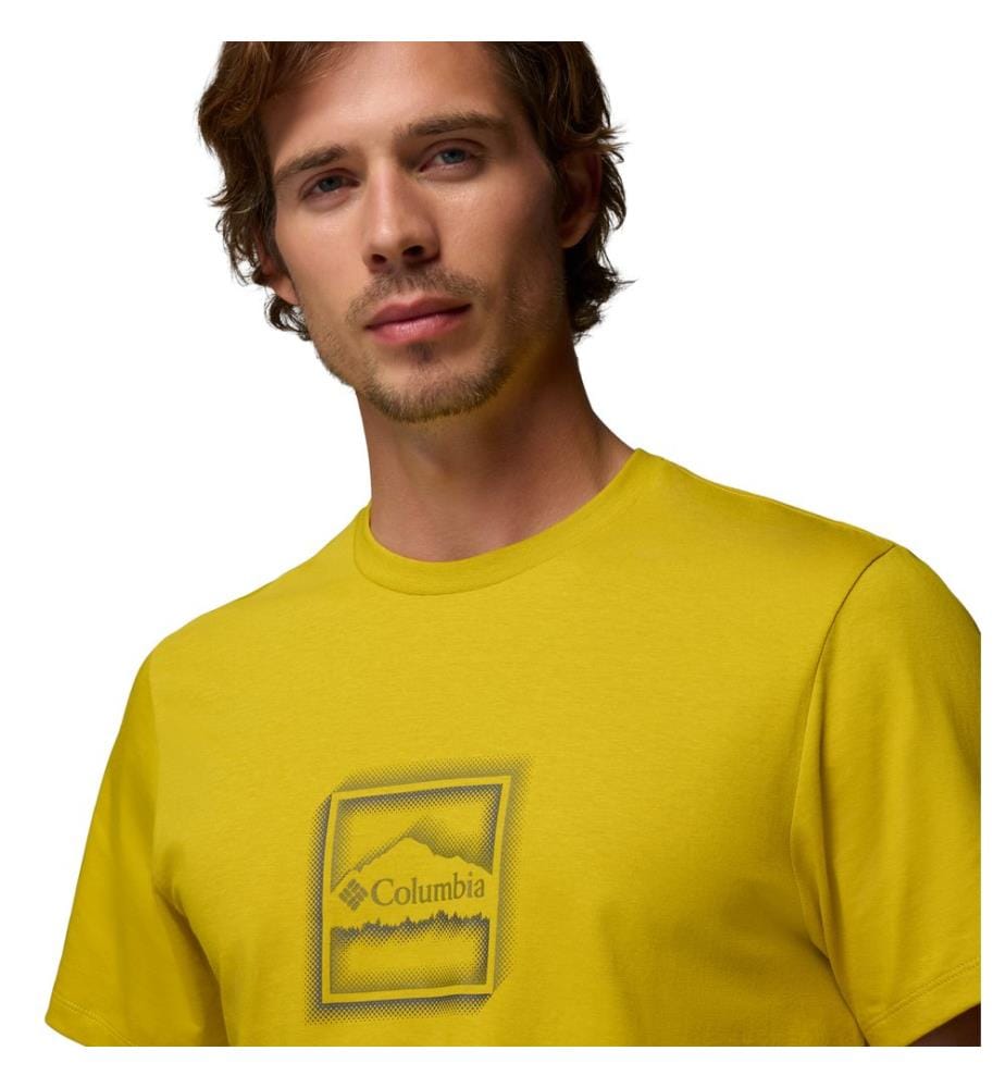 T-shirt graphique en coton biologique - Jaune