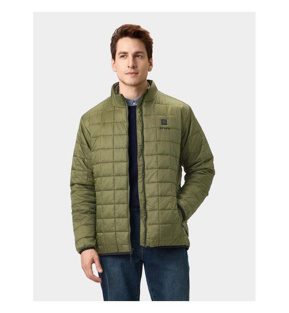 Prism 4-Zone Quilted Heated Jacket - Green