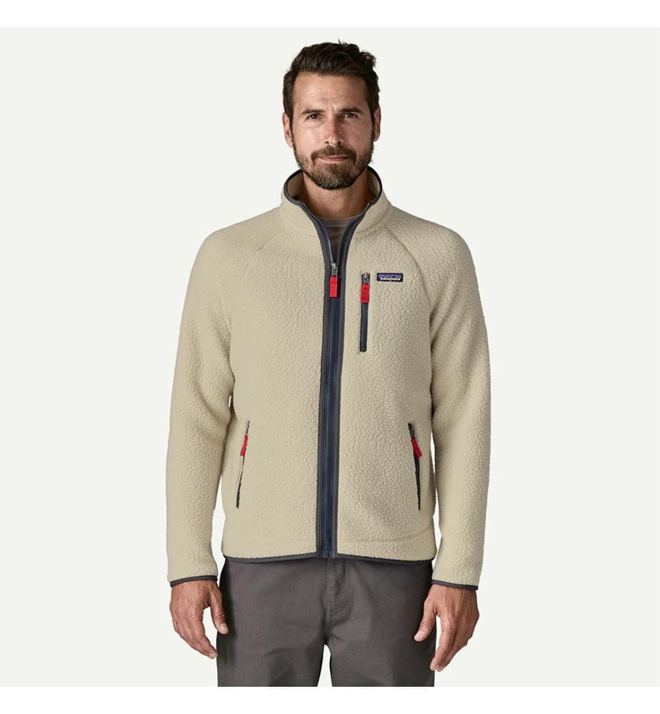 Men's Retro Pile Fleece Jacket - Pelican