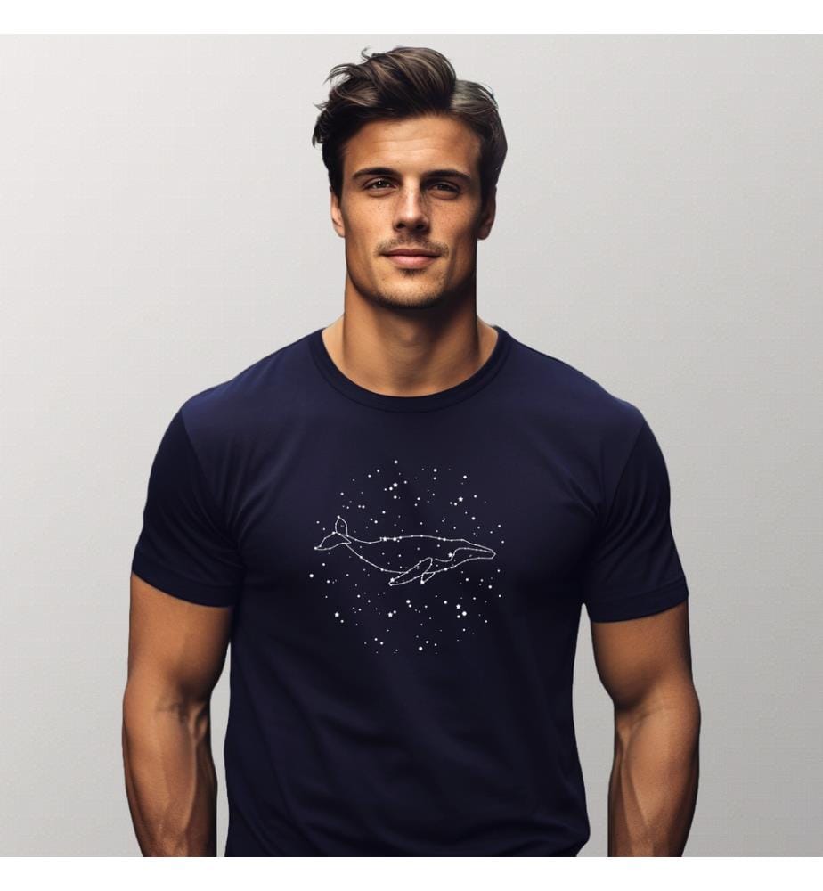 Whale Constellation T-Shirt - Navy
