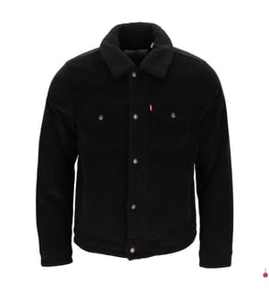 Cordjacke - Schwarz