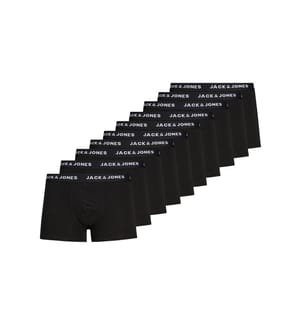 10er-Pack Solid Trunks Boxershorts - Schwarz