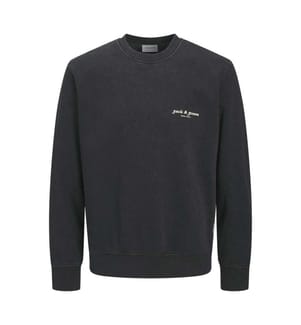 Sweat Rundhalsausschnitt Druck - Schwarz