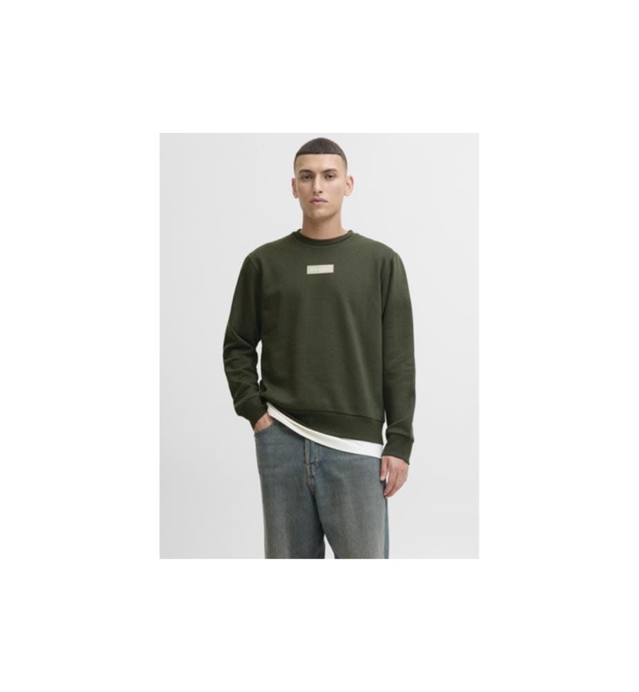 Sweatshirt Mann Knit - Olivgrün