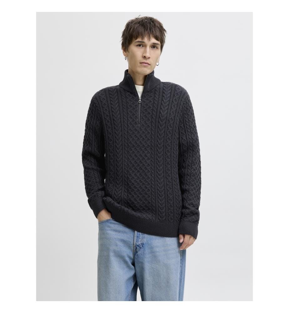 Pullover mit halbem Reissverschluss - Dark Navy