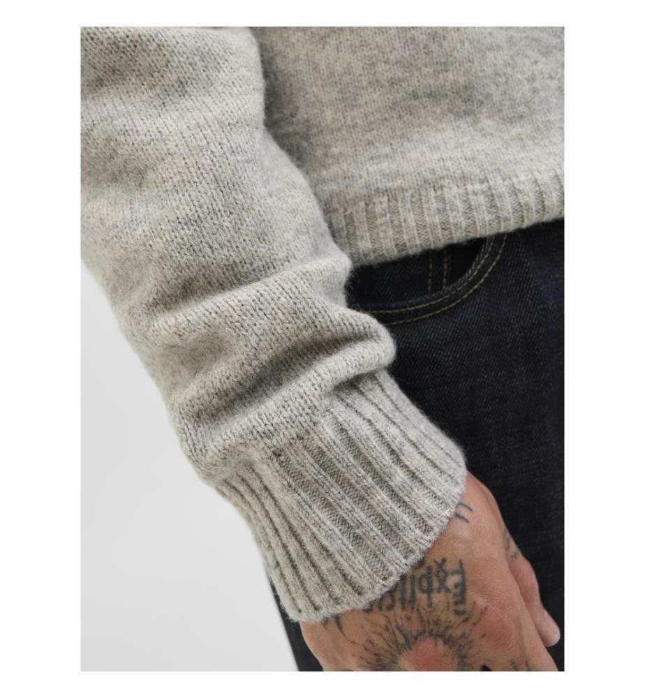 Pullover - Melange hellgrau