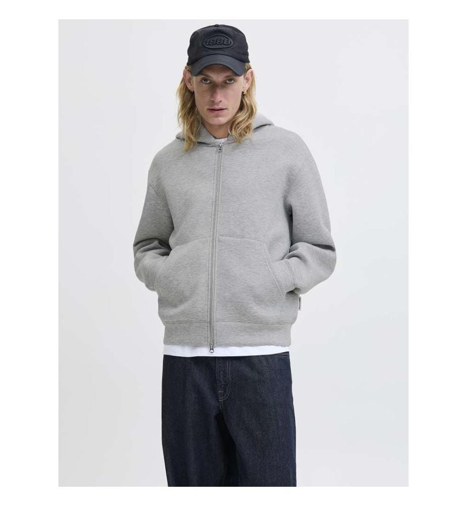 Hoodie - Light-Grey-Melange