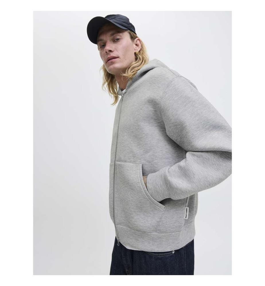 Hoodie - Light-Grey-Melange