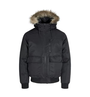 Charlie Bomberjacke aus Kunstpelz - Schwarz