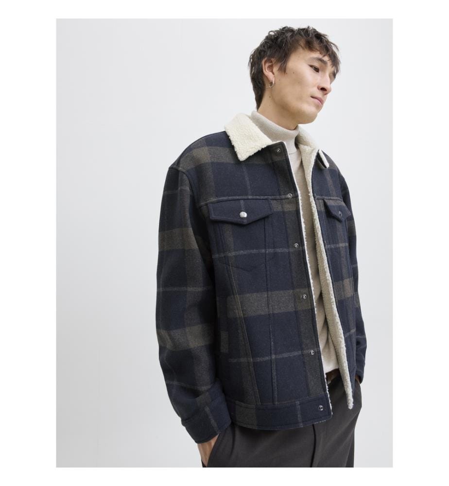 Jacke - Dark Navy Check