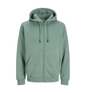 Strickjacke aus Molton - Mineralblau
