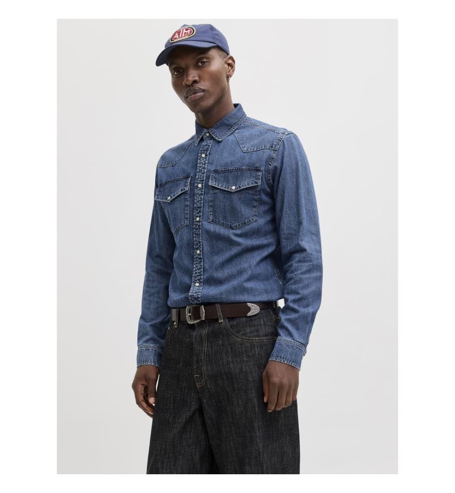 Chemise en denim - Denim bleu Mid Blue