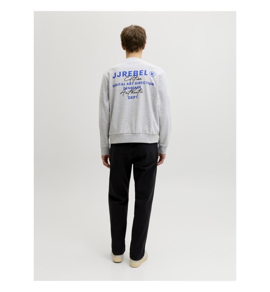 Sweatshirt - Melange hellgrau