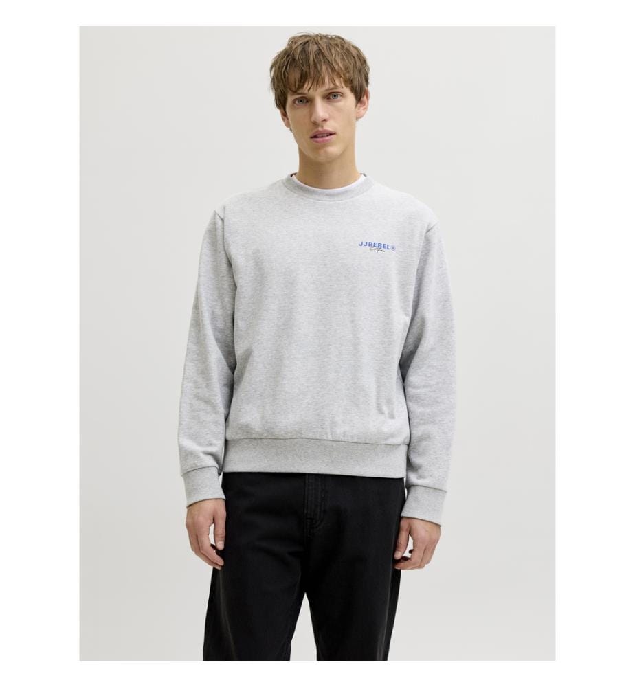 Sweatshirt - Melange hellgrau